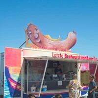 Letzte Bratwurst vor Amerika